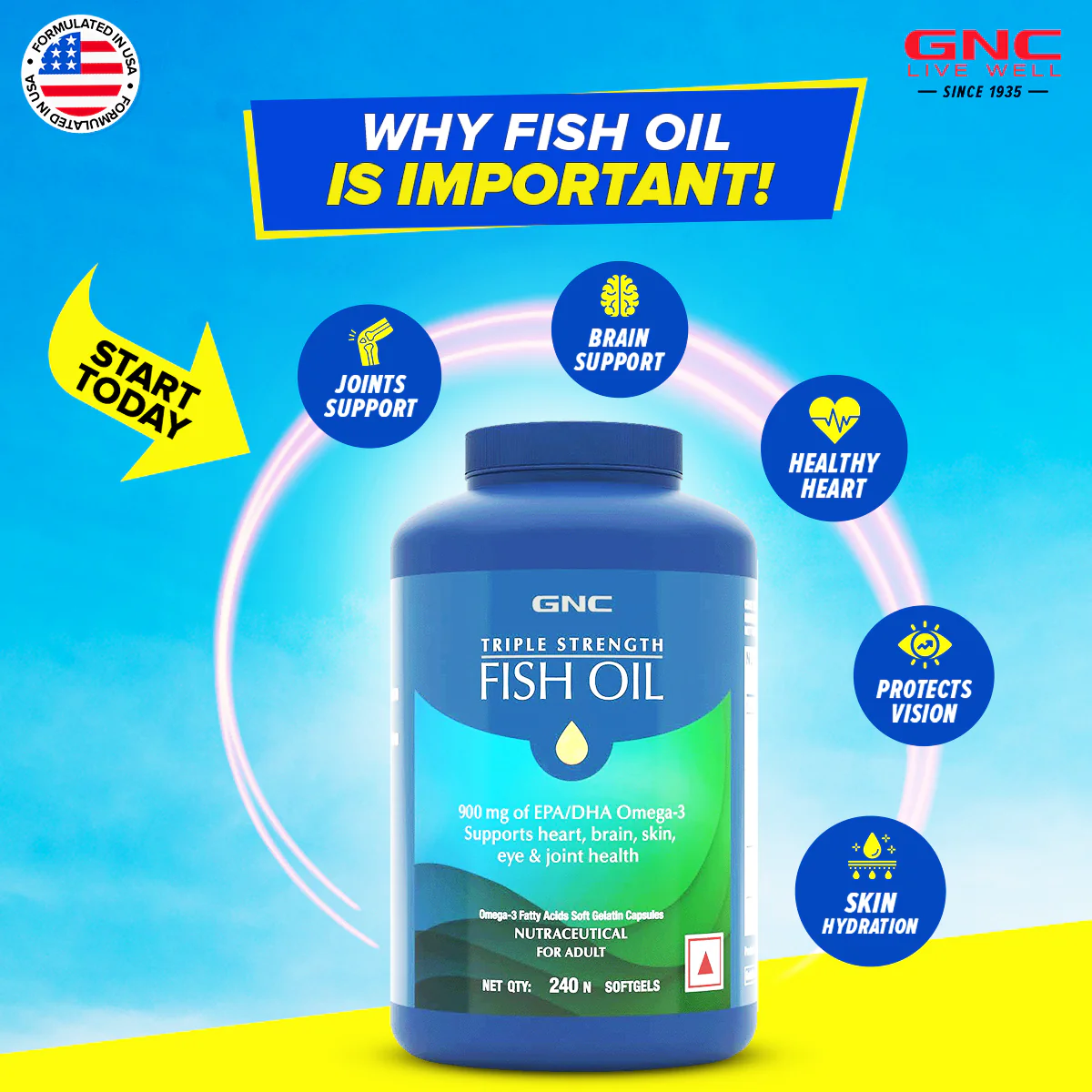 GNC Triple Strength Fish Oil - Image 8