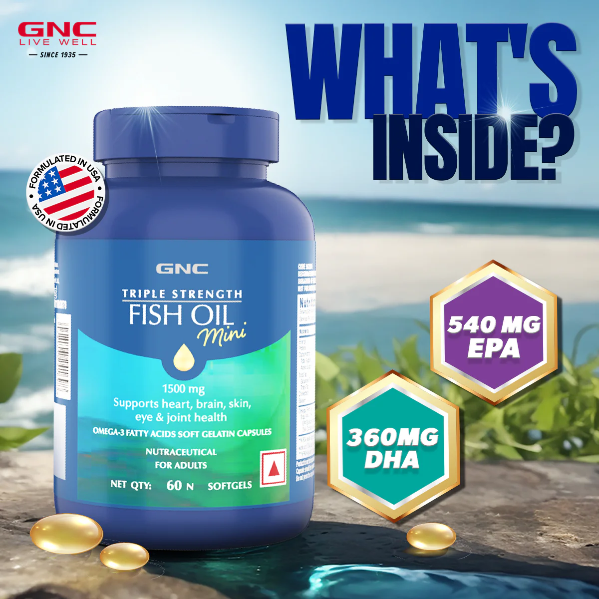 GNC Triple Strength Fish Oil Mini - Image 8