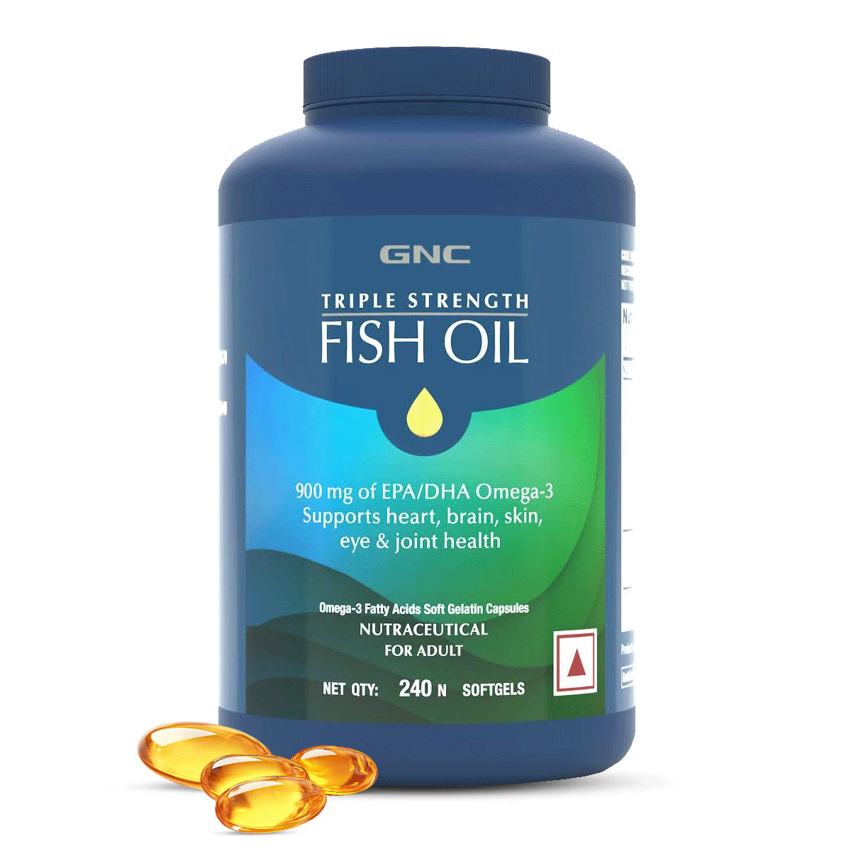 GNC Triple Strength Fish Oil - Clearance Sale| Expiry - 2025-03-31