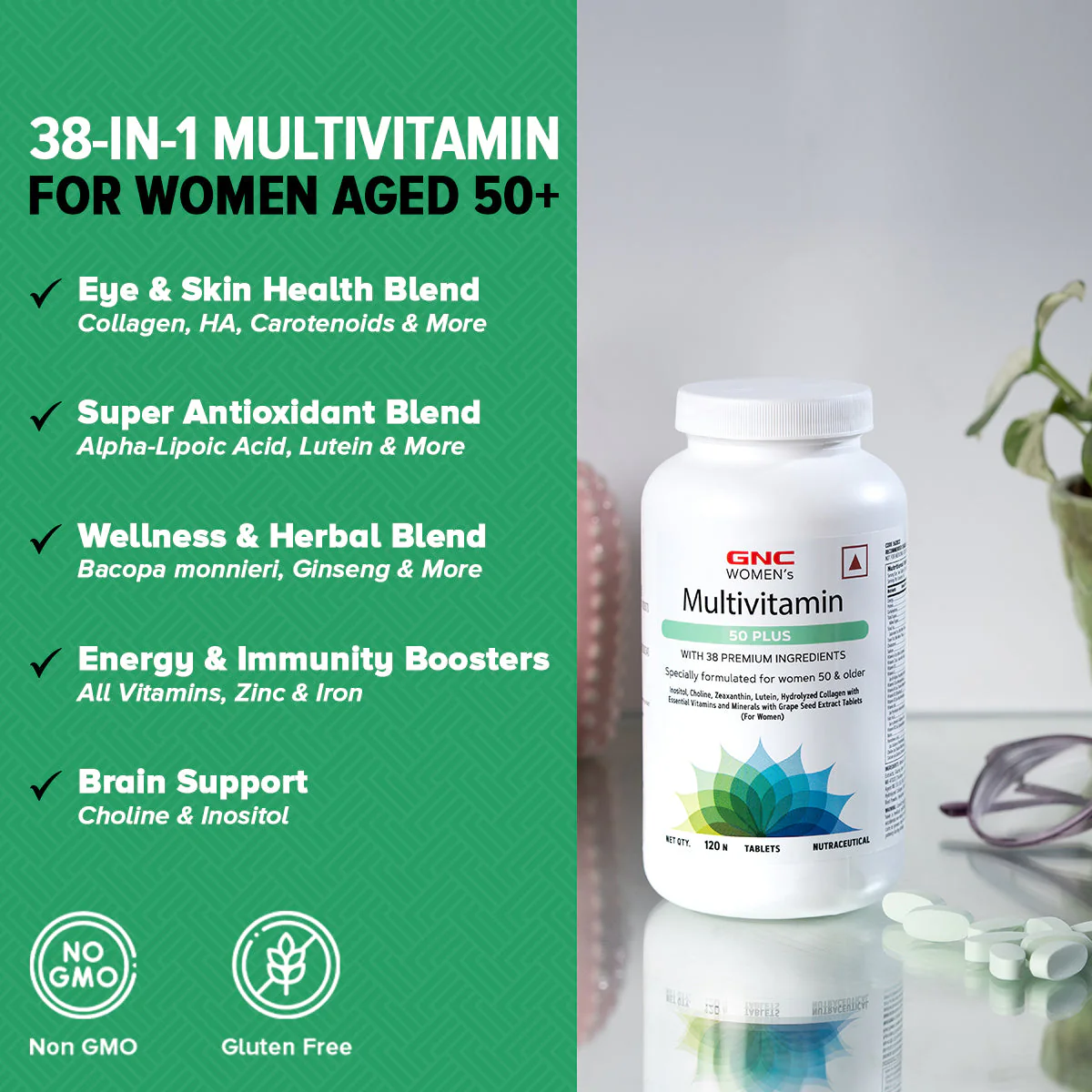 GNC Women's 50 Plus Multivitamin - Clearance Sale| Expiry - 2025-05-31 - Image 3