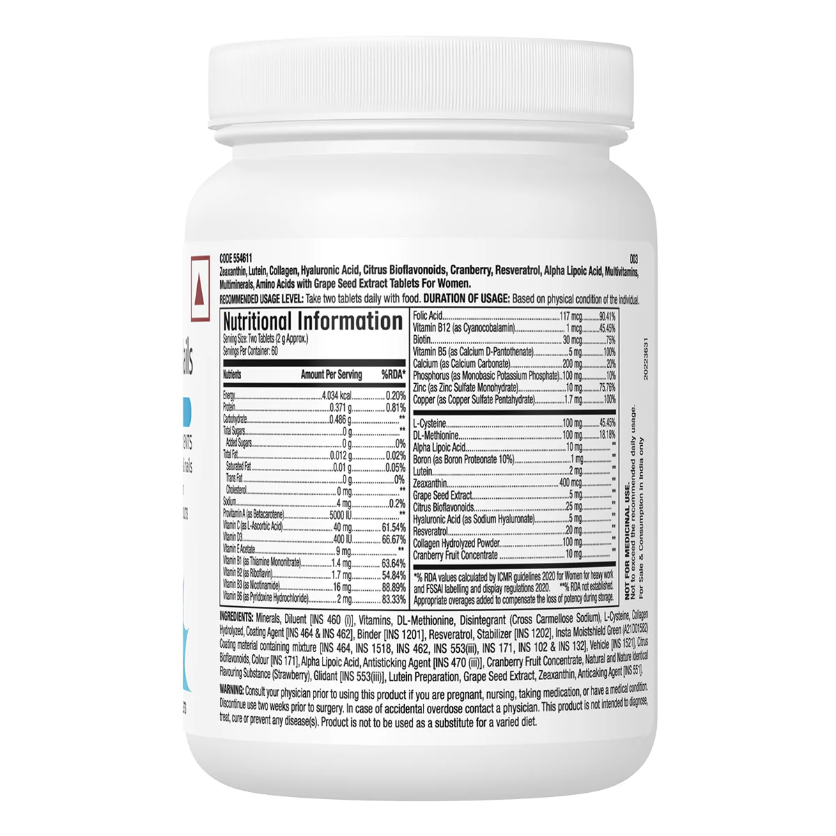 GNC Women's Hair, Skin & Nails - Image 7