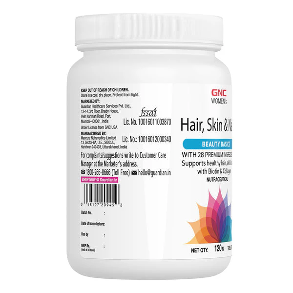 GNC Women's Hair, Skin & Nails - Clearance Sale| Expiry - 2025-10-30 - Image 5