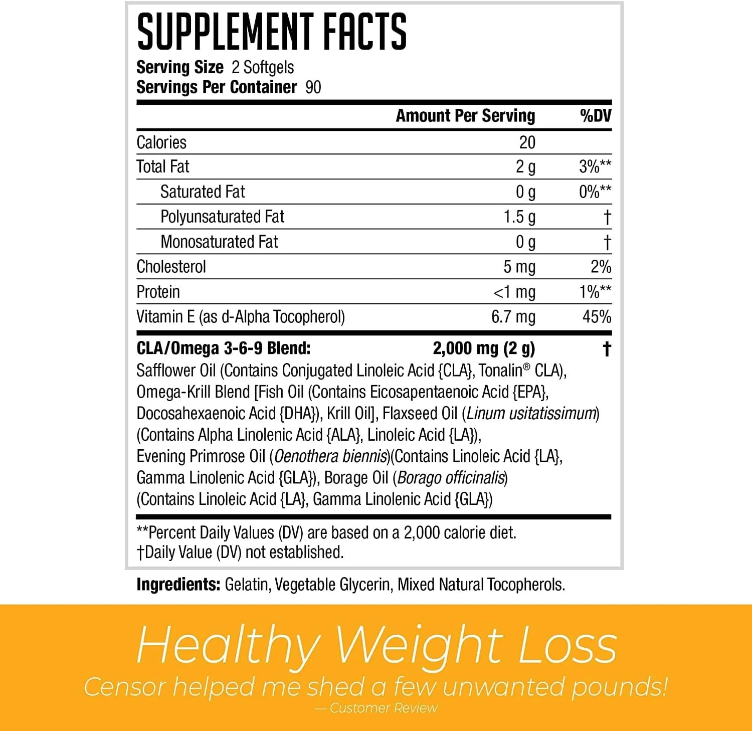 Imported NDS Censor with CLA - Supports Healthy Fat Loss - Clearance Sale ( 31-07-2026) - Image 3