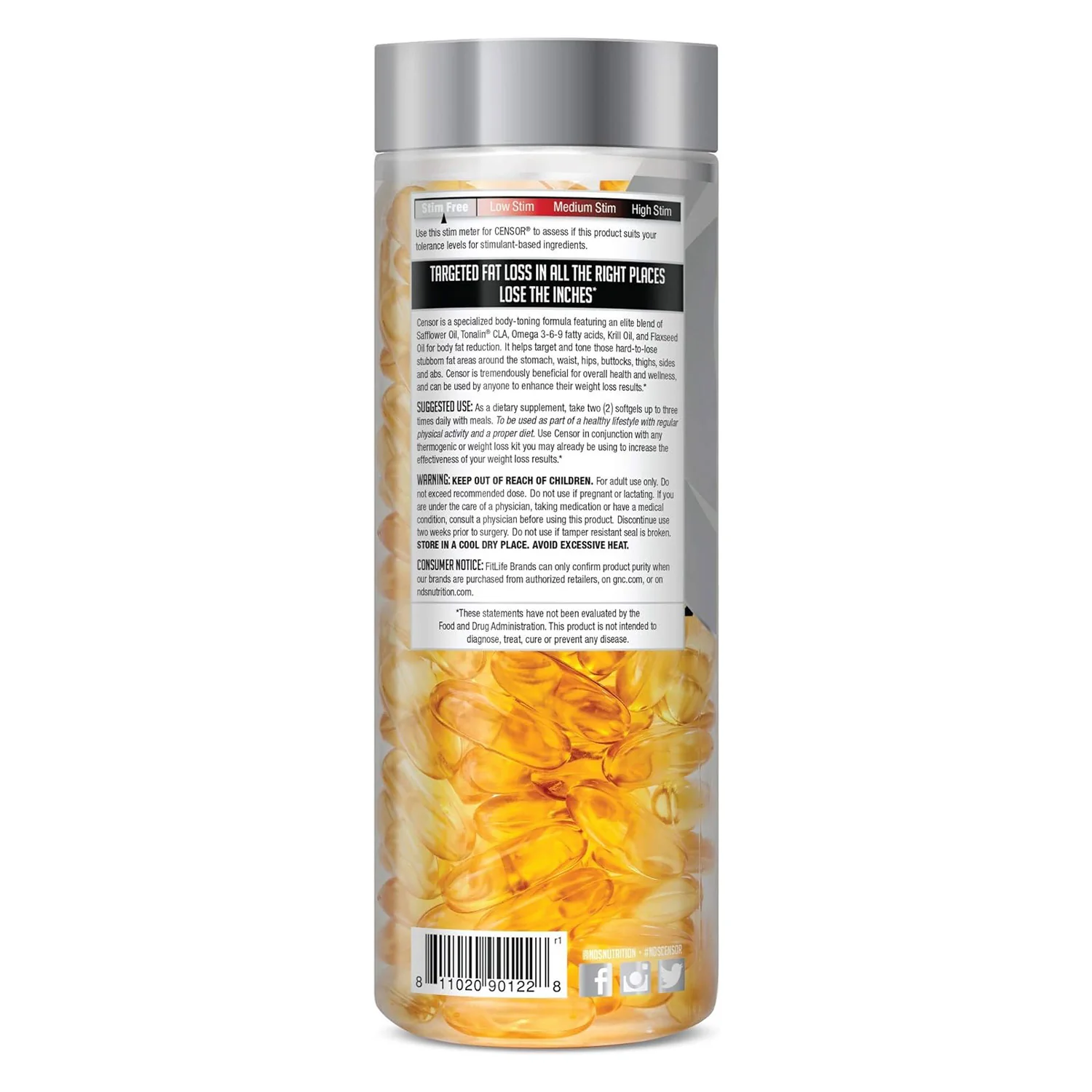 Imported NDS Censor with CLA - Supports Healthy Fat Loss - Clearance Sale ( 31-07-2026) - Image 9