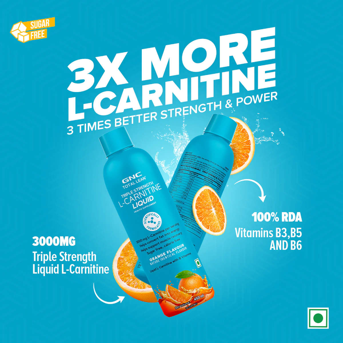 Triple Strength L-Carnitine Liquid 450 ml - Image 10