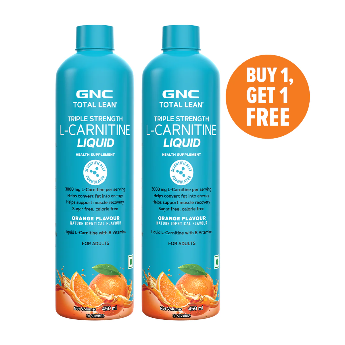 Triple Strength L-Carnitine Liquid 450 ml - Image 3