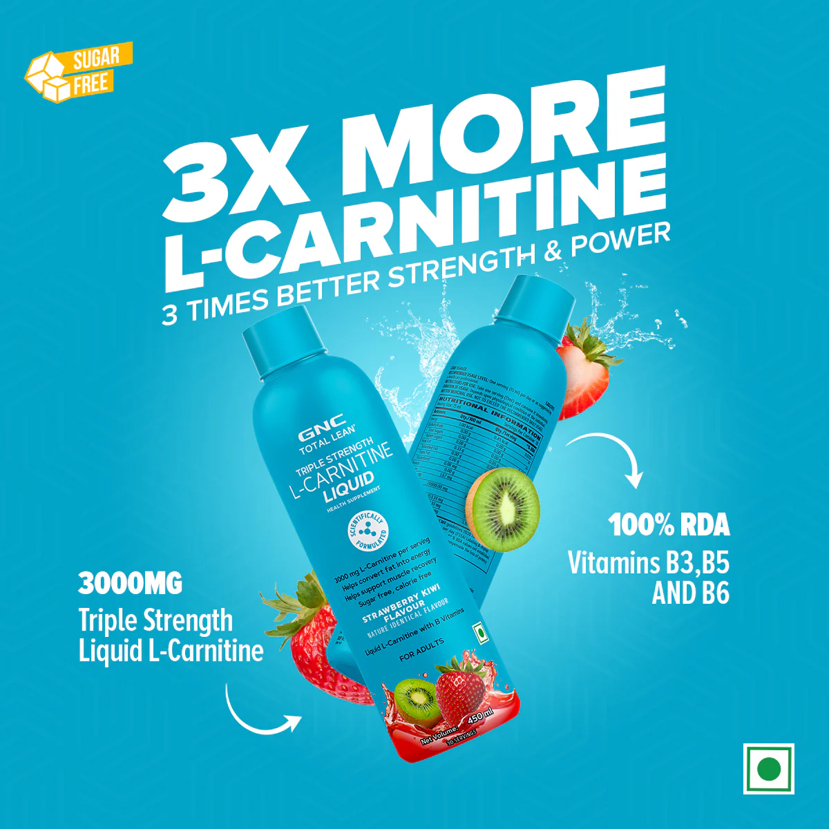 Triple Strength L-Carnitine Liquid 450 ml - Image 5