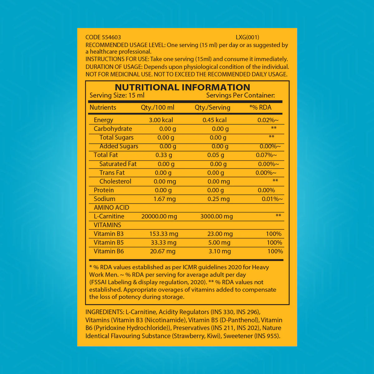 Triple Strength L-Carnitine Liquid - Clearance Sale - Image 2